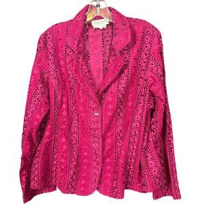 0035 Vintage Great Cavalier (fits like LARGE, 23" PTP) Embroidered Jacket